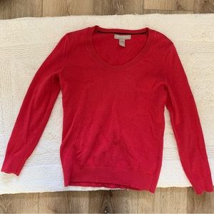 Red fuscia banana republic sweater